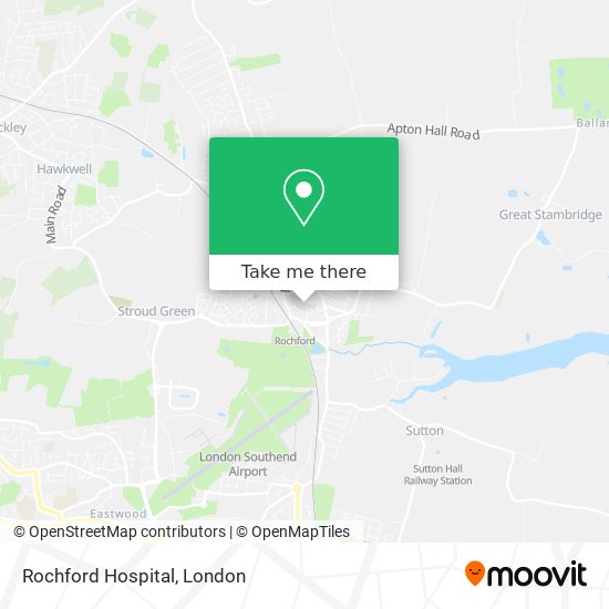 Rochford Hospital map