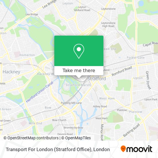 Transport For London (Stratford Office) map