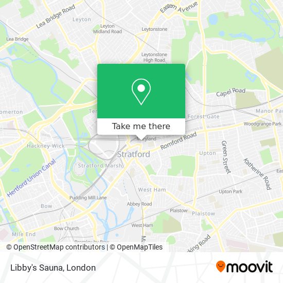 Libby's Sauna map