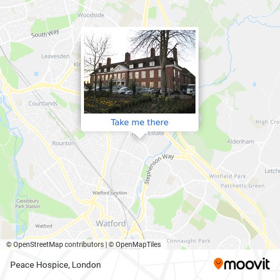 Peace Hospice map