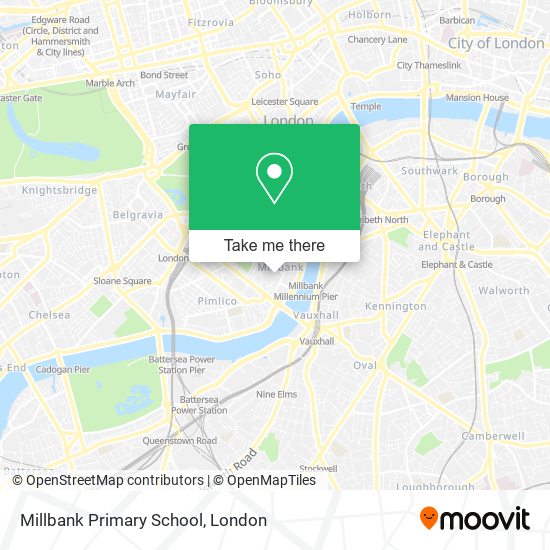Millbank Primary School map
