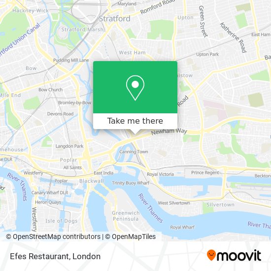 Efes Restaurant map