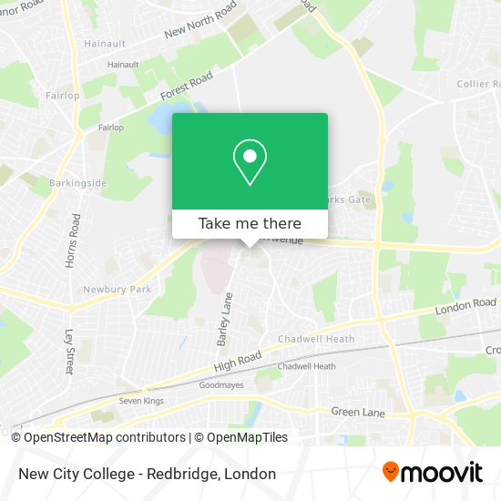 New City College - Redbridge map