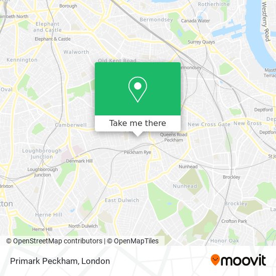 Primark Peckham map