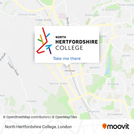 North Hertfordshire College map