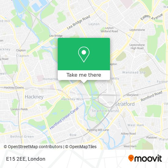 E15 2EE map