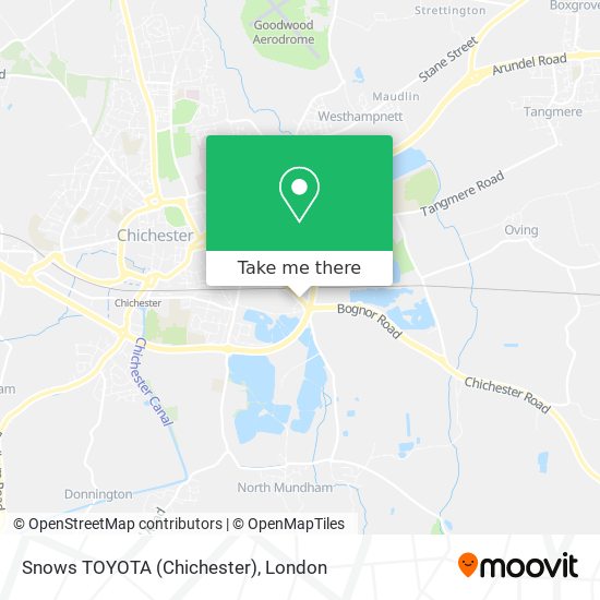 Snows TOYOTA (Chichester) map