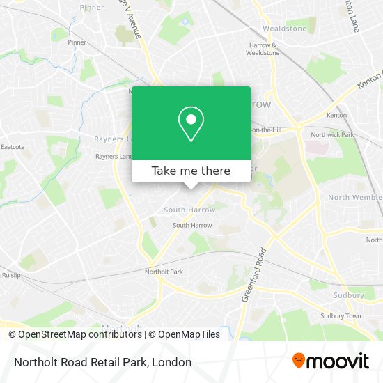 Northolt Road Retail Park map