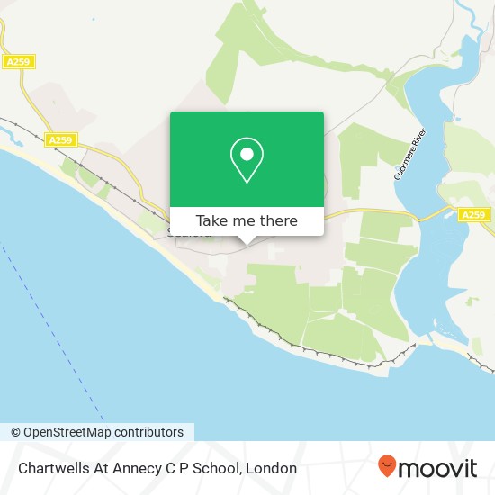 Chartwells At Annecy C P School, Sutton Avenue Seaford map