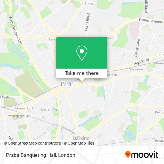 Praba Banqueting Hall map