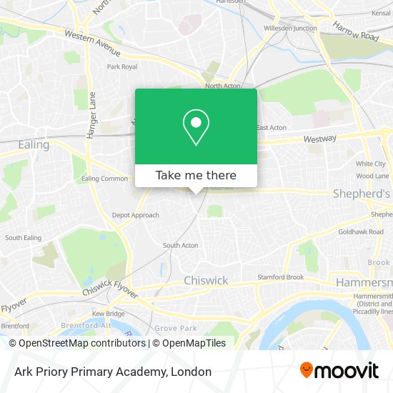 Ark Priory Primary Academy map