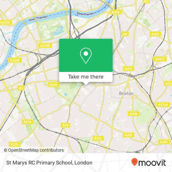 St Marys RC Primary School, Crescent Lane Clapham London SW4 9 map