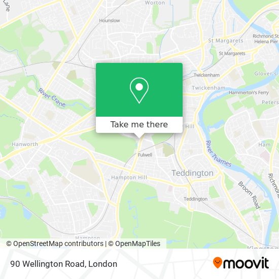 90 Wellington Road map
