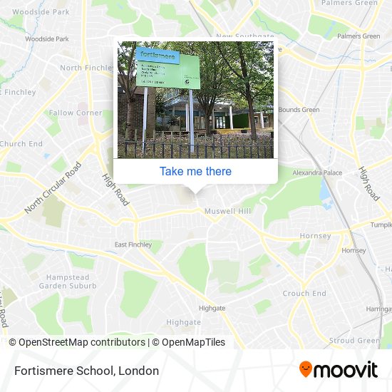 Fortismere School map