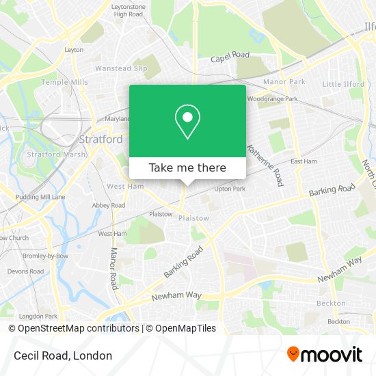 Cecil Road map