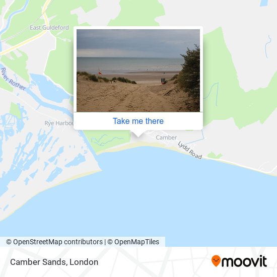 Camber Sands map