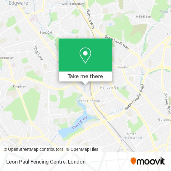 Leon Paul Fencing Centre map