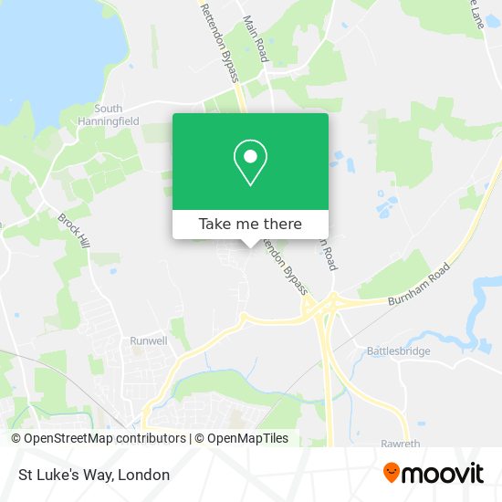 St Luke's Way map