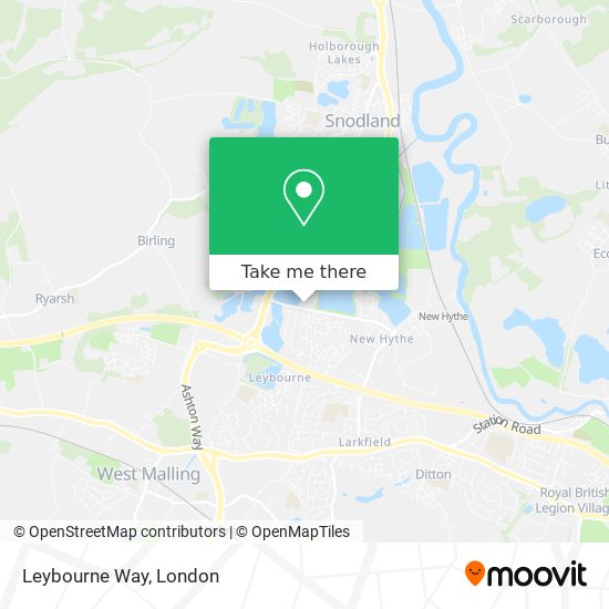 Leybourne Way map