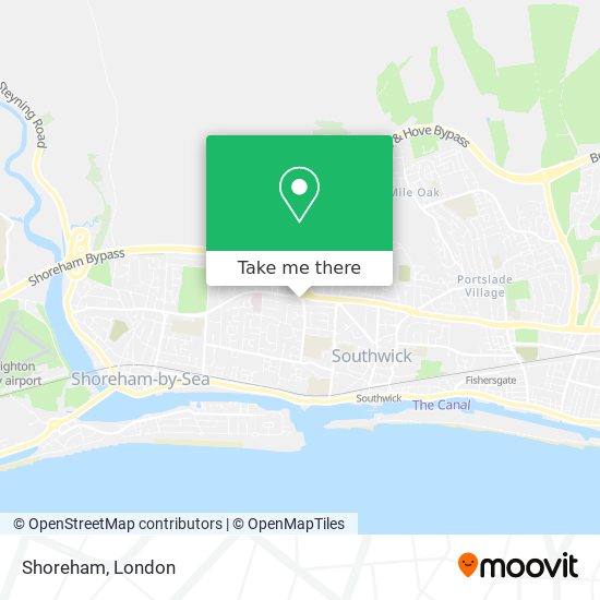 Shoreham map