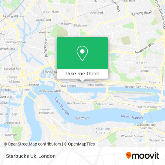 Starbucks Uk map