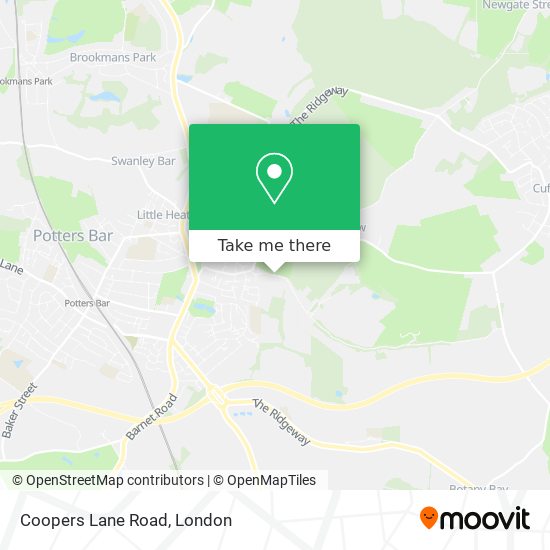 Coopers Lane Road map