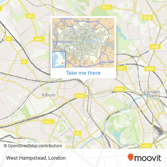 West Hampstead, 104-A Finchley Road, West Hampstead NW3 5JJ, United Kingdom map