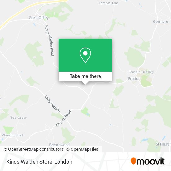 Kings Walden Store map