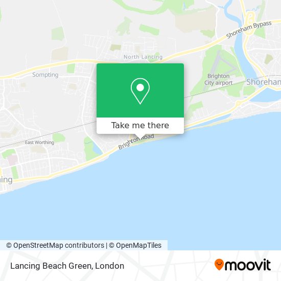 Lancing Beach Green map