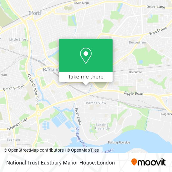 National Trust Eastbury Manor House map