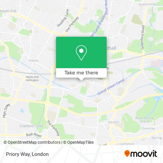 Priory Way map