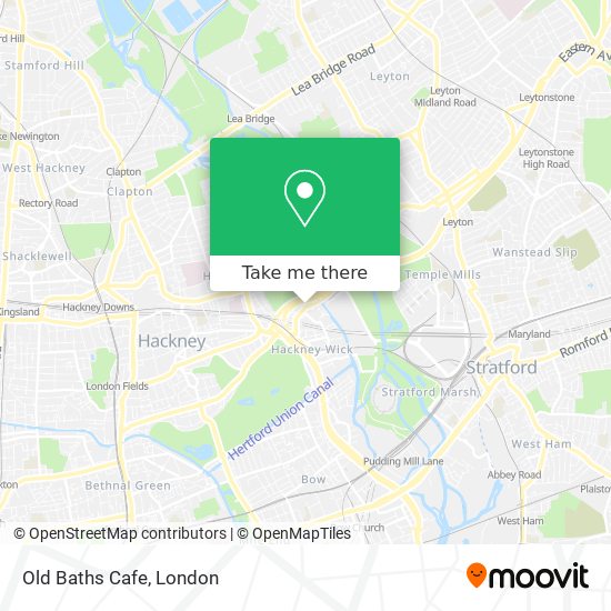 Old Baths Cafe map