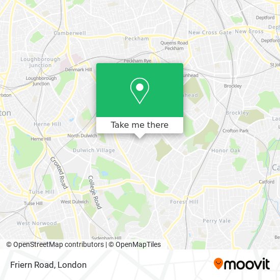 Friern Road map