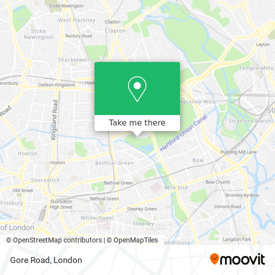 Gore Road map