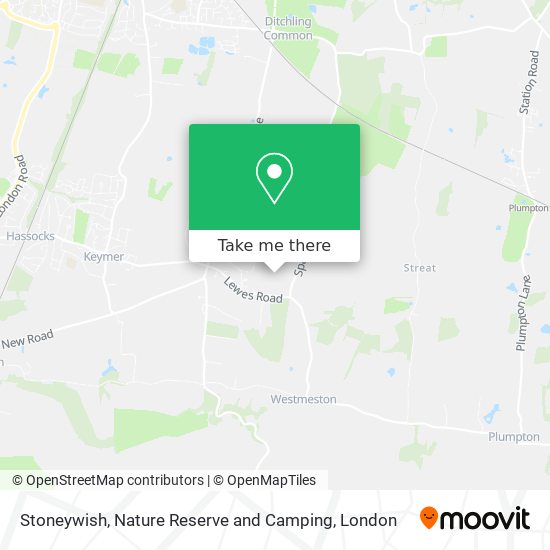 Stoneywish, Nature Reserve and Camping map