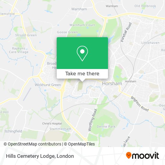 Hills Cemetery Lodge map