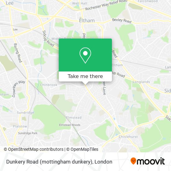 Dunkery Road (mottingham dunkery) map