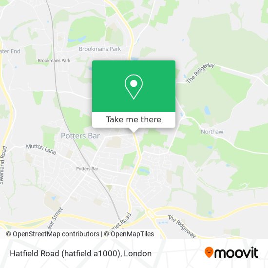 Hatfield Road (hatfield a1000) map