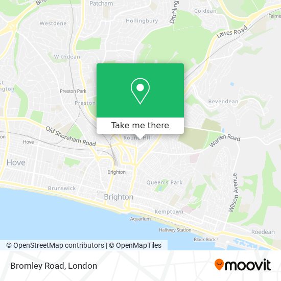 Bromley Road map