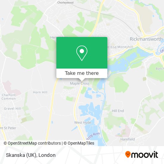 Skanska (UK) map