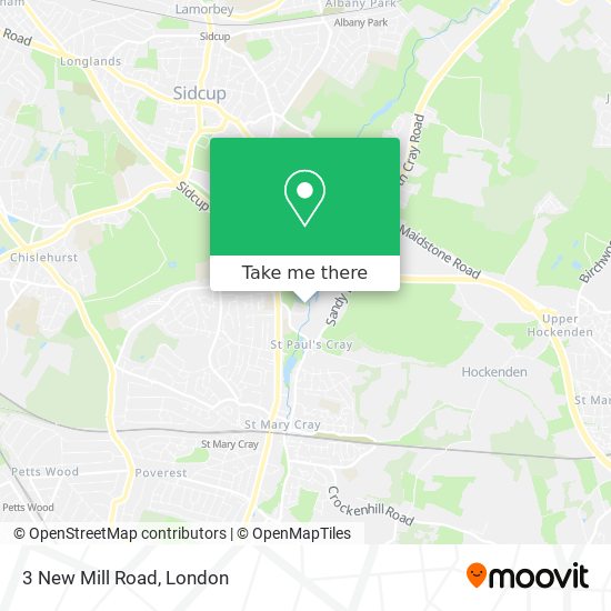 3 New Mill Road map