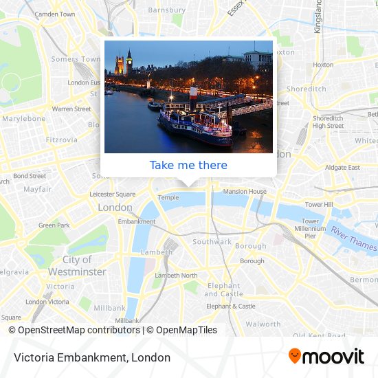 Victoria Embankment map