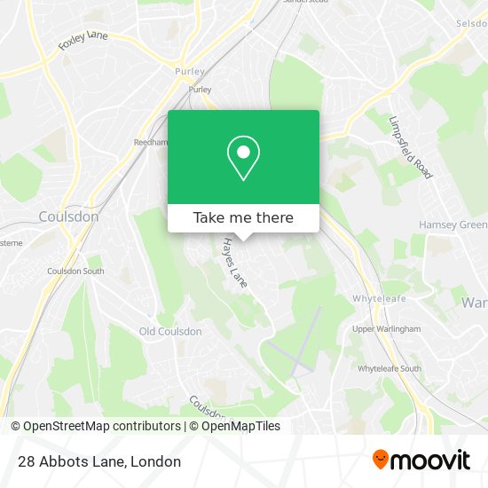 28 Abbots Lane map