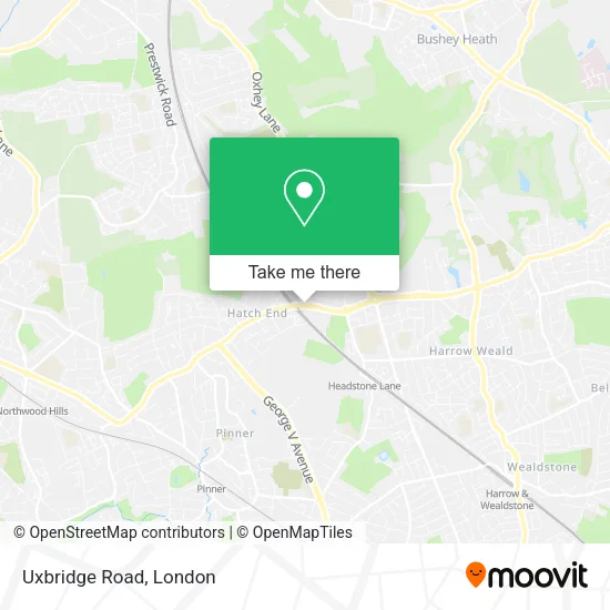Uxbridge Road map