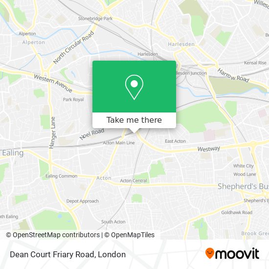 Dean Court Friary Road map
