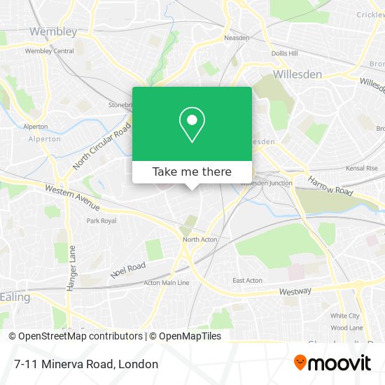 7-11 Minerva Road map