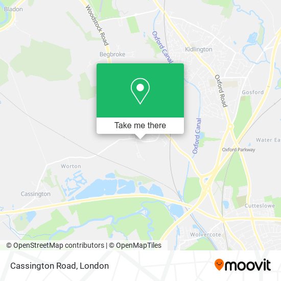 Cassington Road map