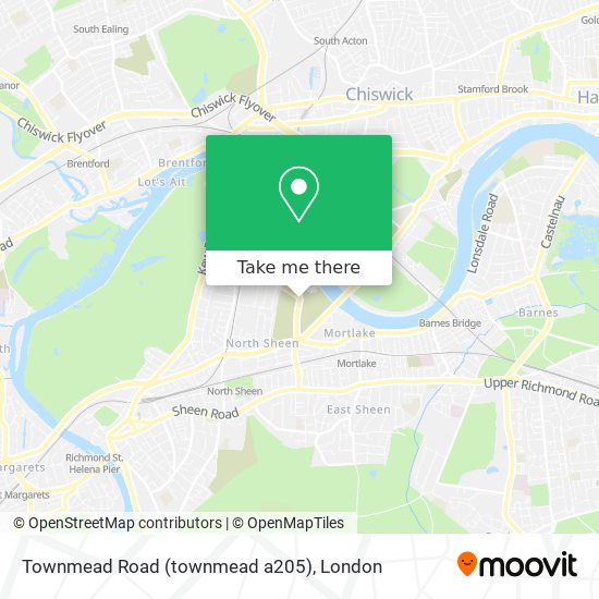 Townmead Road (townmead a205) map