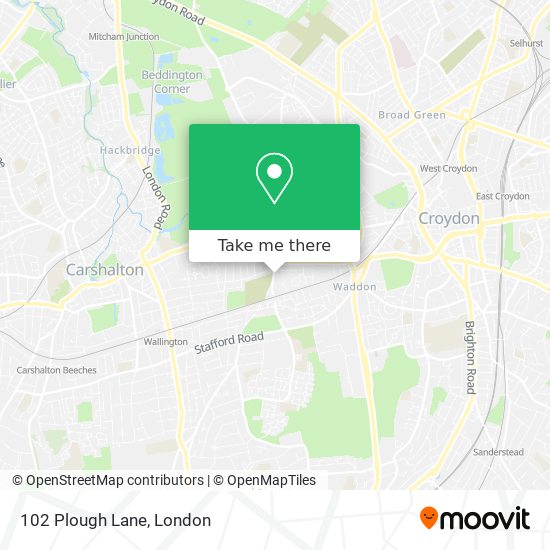 102 Plough Lane map