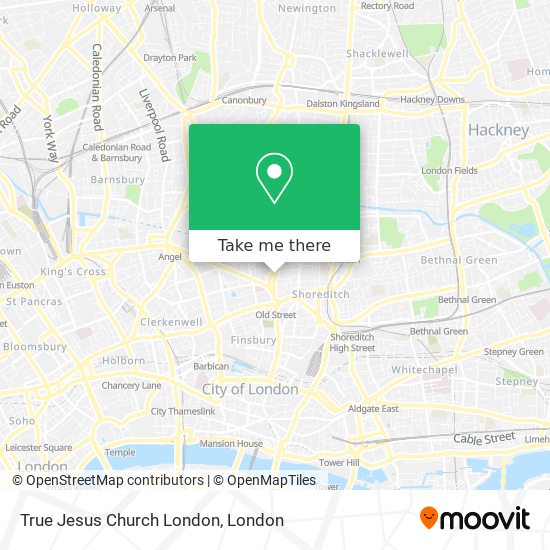 True Jesus Church London map